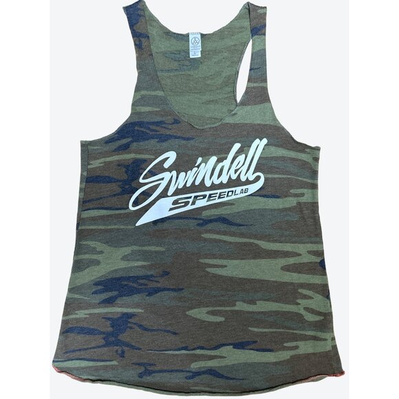 Alternative Earth Racer Tank Speed Lab Camouflage Scooped Neck Tank Top Size LG - Picture 5 of 10